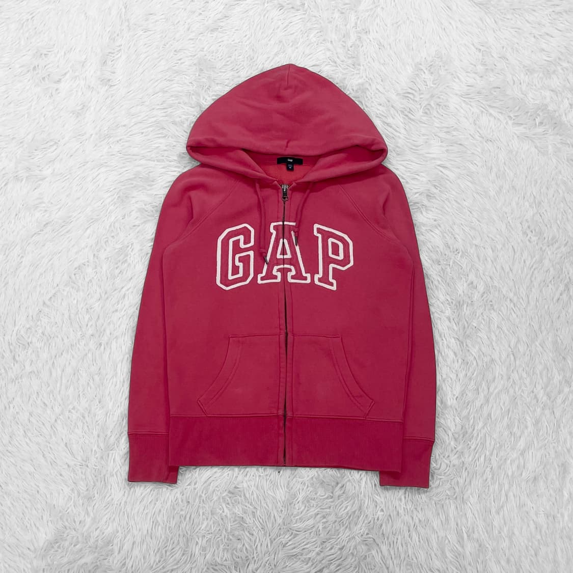 갭 Gap 스펠 로고 후드집업 코랄 상품이미지2