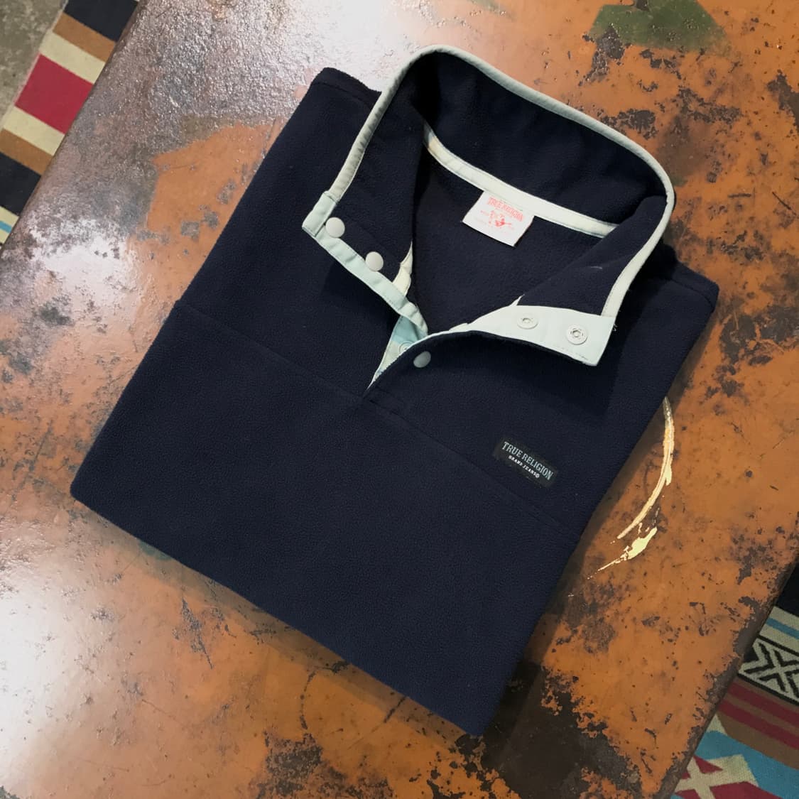 트루릴리젼 네이비 후리스 반집업 자켓 여성 66  상품이미지1