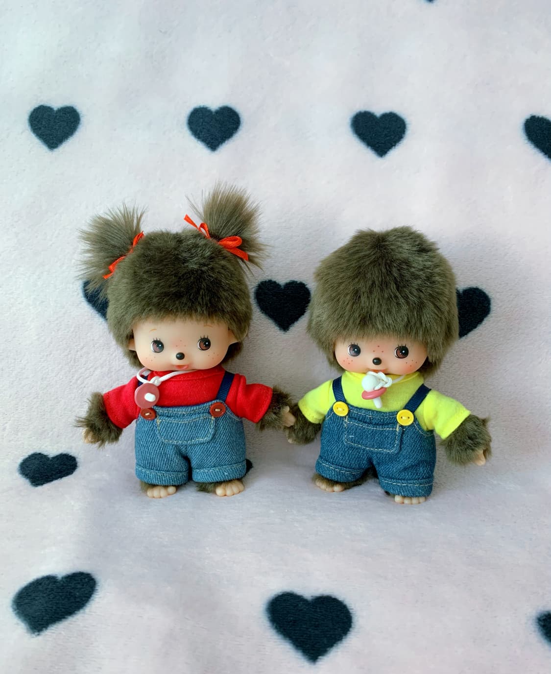 몬치치 베비치치 데님 커플세트 인형 상품이미지1