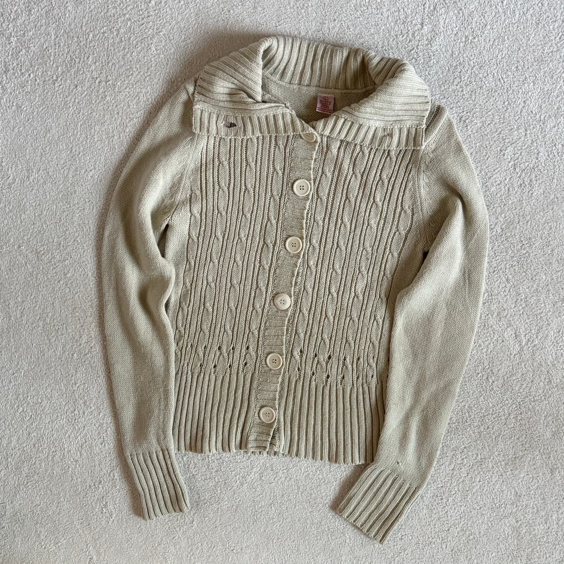 빈티지 연베이지 가디건 상품이미지2