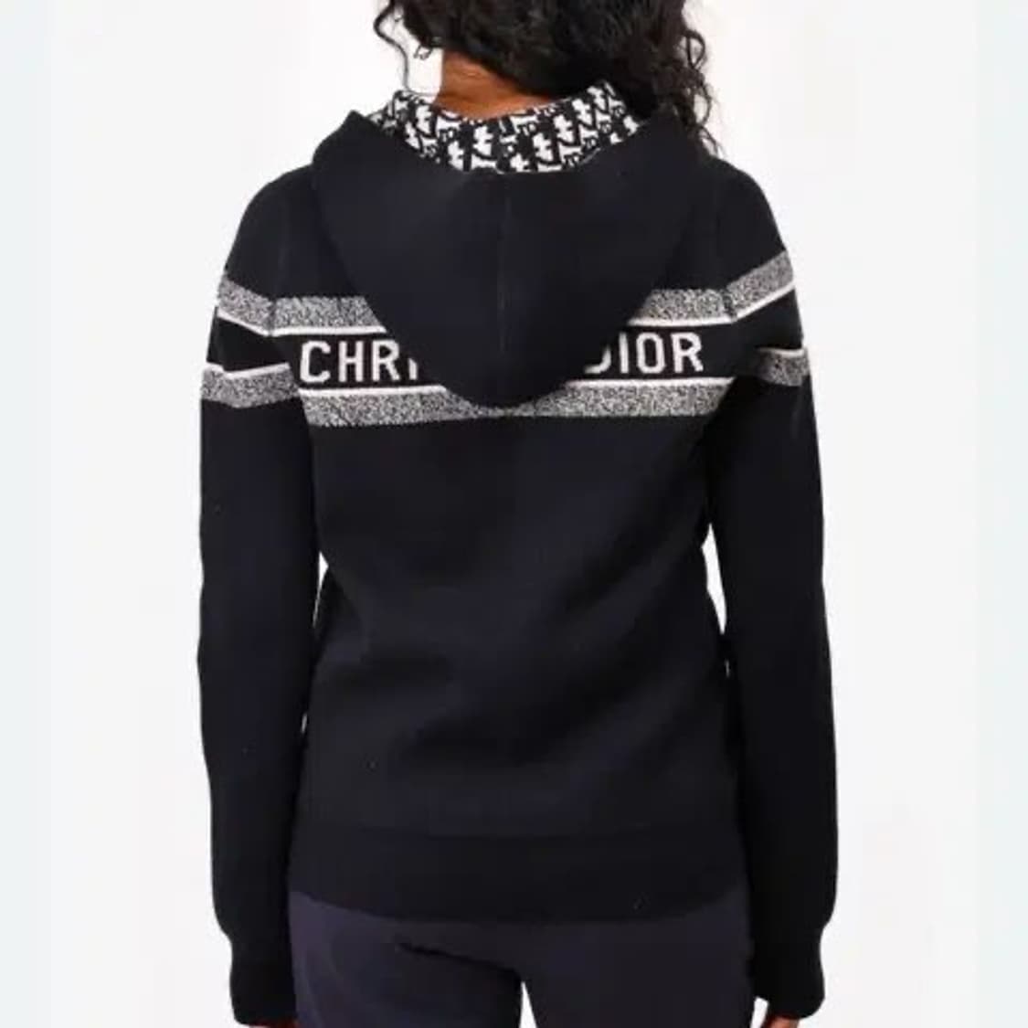 (S+/38) / 디올 리버서블 오블리크 캐시미어 후드집업 가디건 상품이미지7