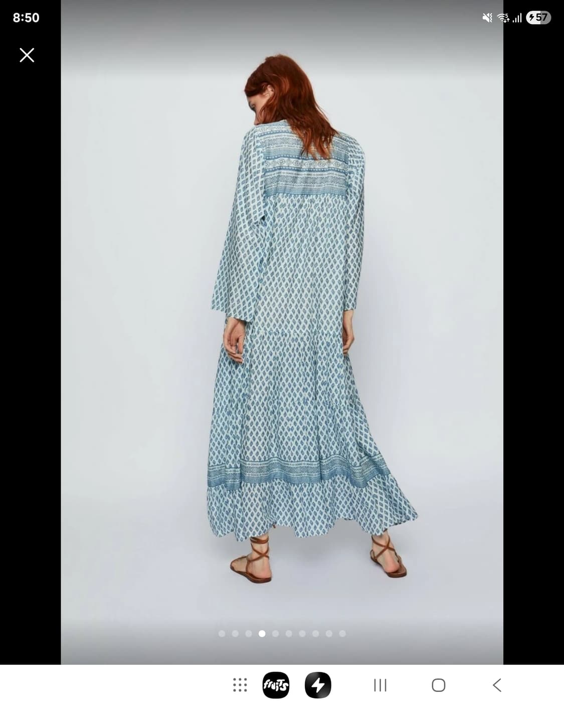 자라 에스닉 아사면  롱 원피스 상품이미지5