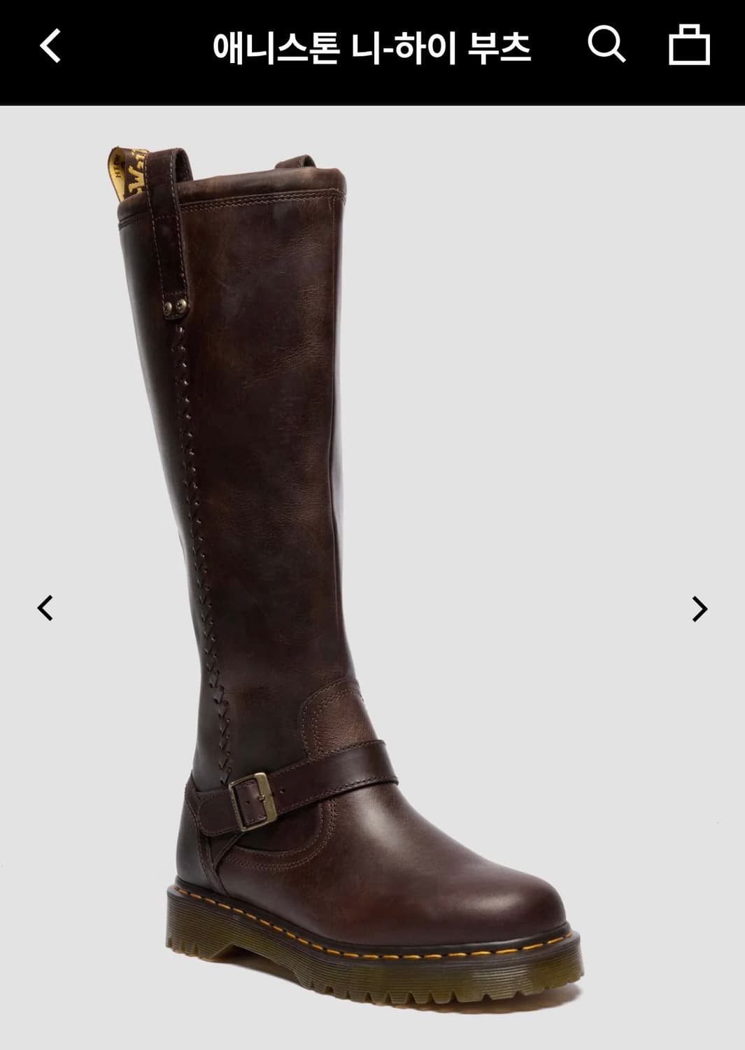 닥터마틴 애니스톤 니하이 크레이지 호스 250 사이즈 새상품 상품이미지1