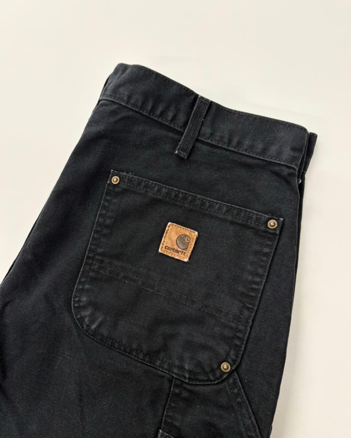 Carhartt 칼하트 블랙 더블니 카펜터 팬츠  상품이미지1