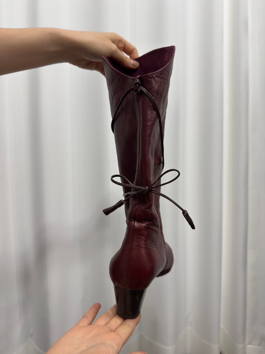 red leather boots 상품이미지8