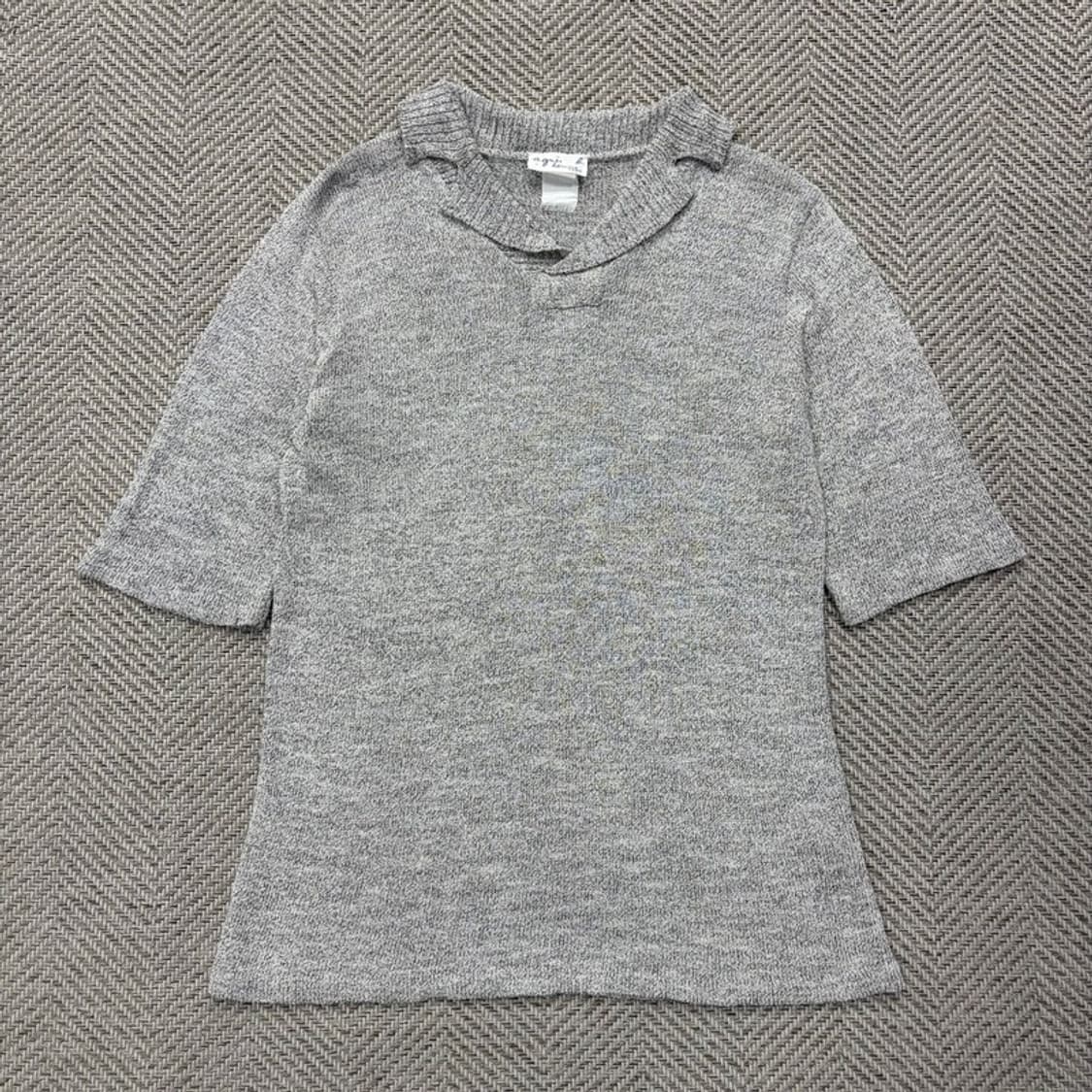 아네스베 하프 카라 니트 v2214 상품이미지1