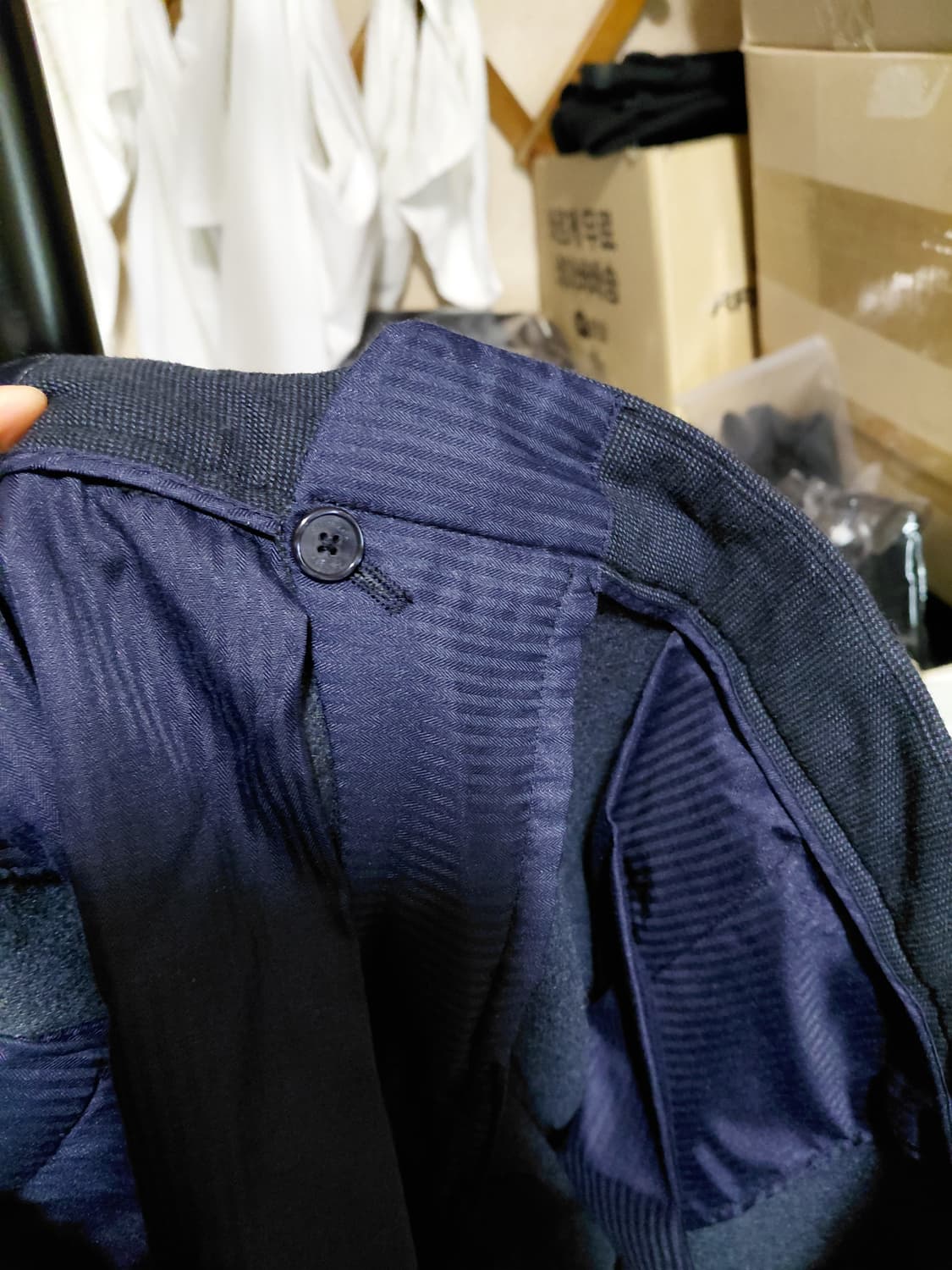 [다니엘크레뮤]프렌치핏 기모 밴딩 슬렉스 32사이즈  상품이미지4