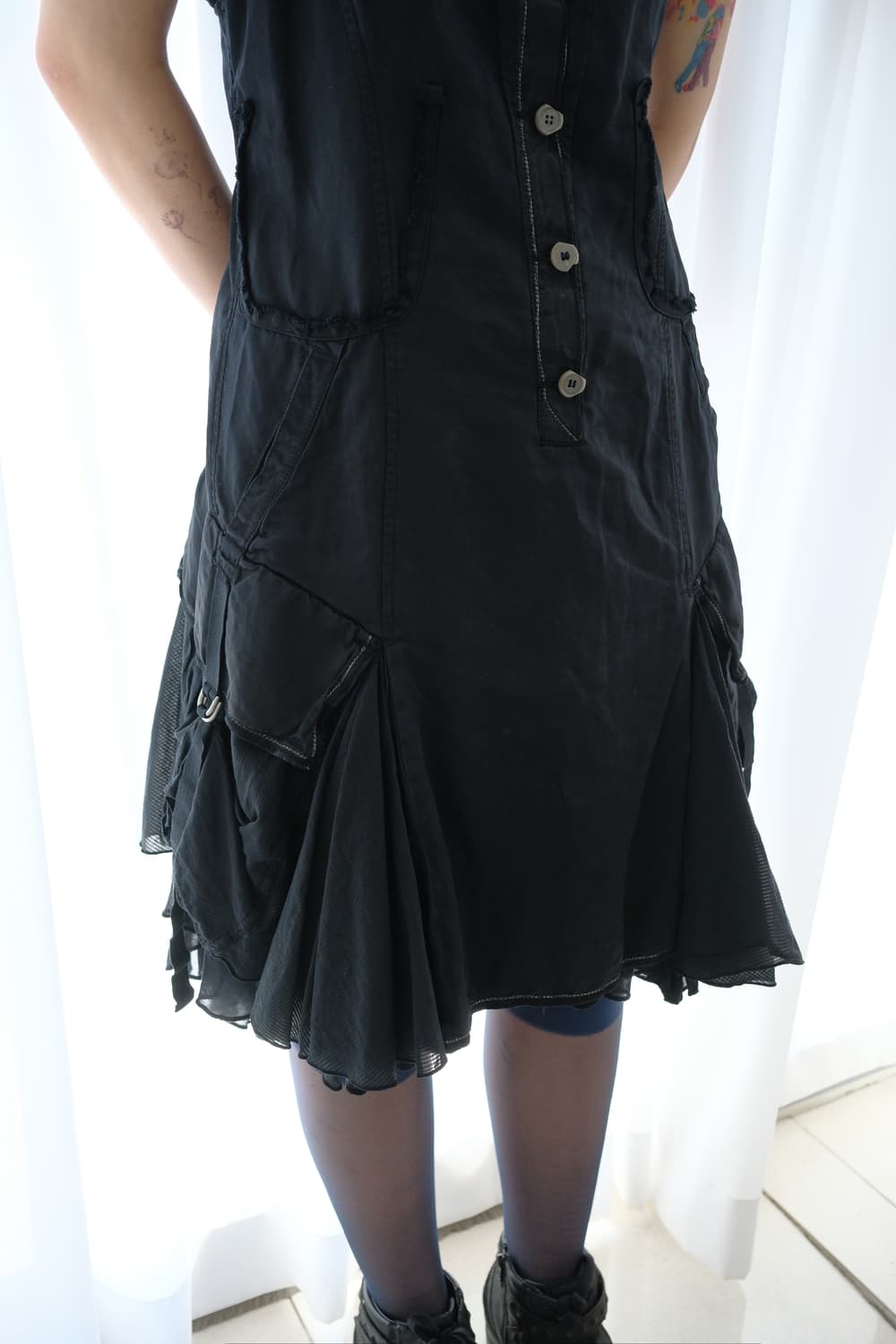 Frill cross strap dress 상품이미지2