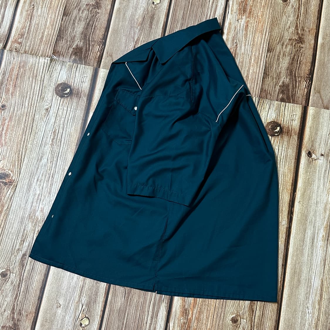 빔즈 Vaporize 웨스턴 반팔 셔츠 그린 색상 L사이즈 상품이미지3