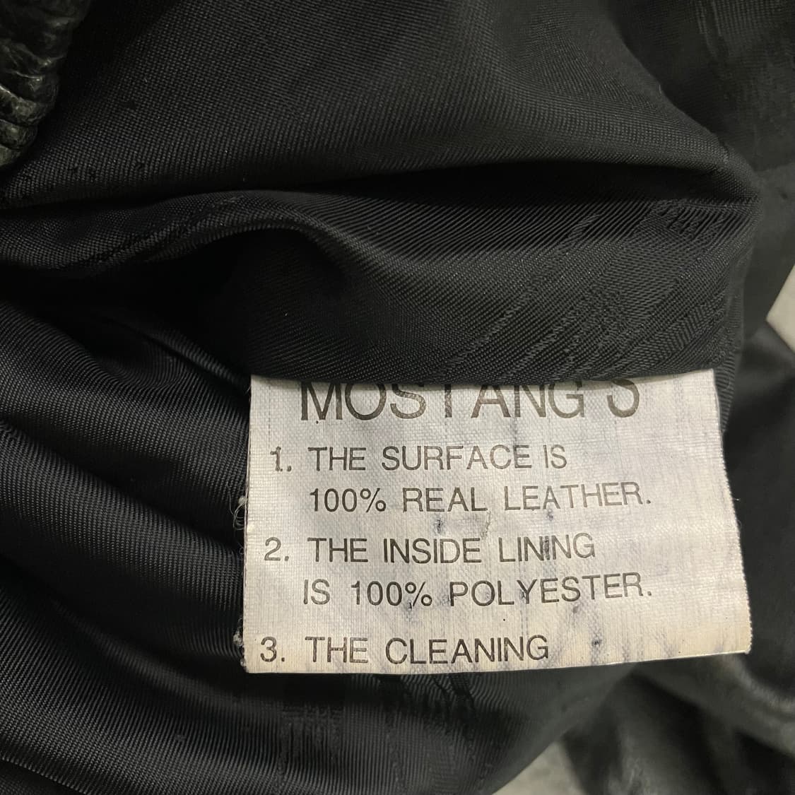 VTG 빈티지 블랙 레더 봄버 자켓 L 상품이미지6