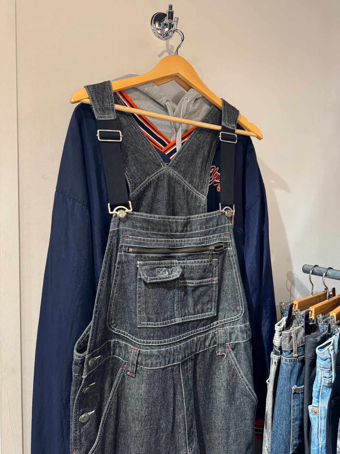 칼카니 올드스쿨 데님 카고 오버롤 38 상품이미지4