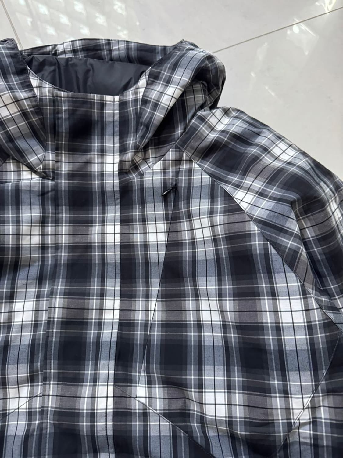 HOODED CHECK JACKET 후드 체크 재킷 상품이미지7