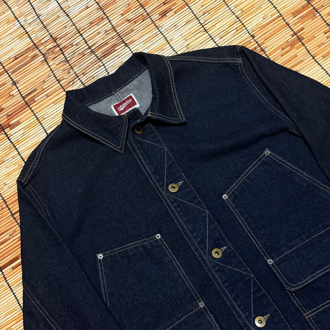 Edisonstore 데님 버튼 코트 XL 상품이미지3