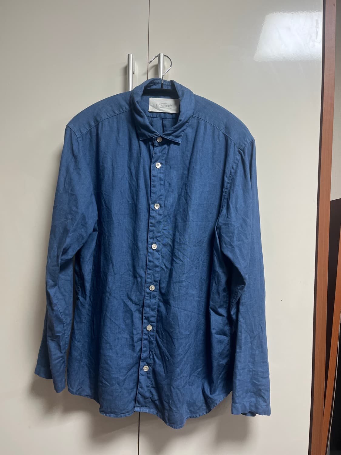 네스트로브 컨팩트 린넨 셔츠 블루 상품이미지1