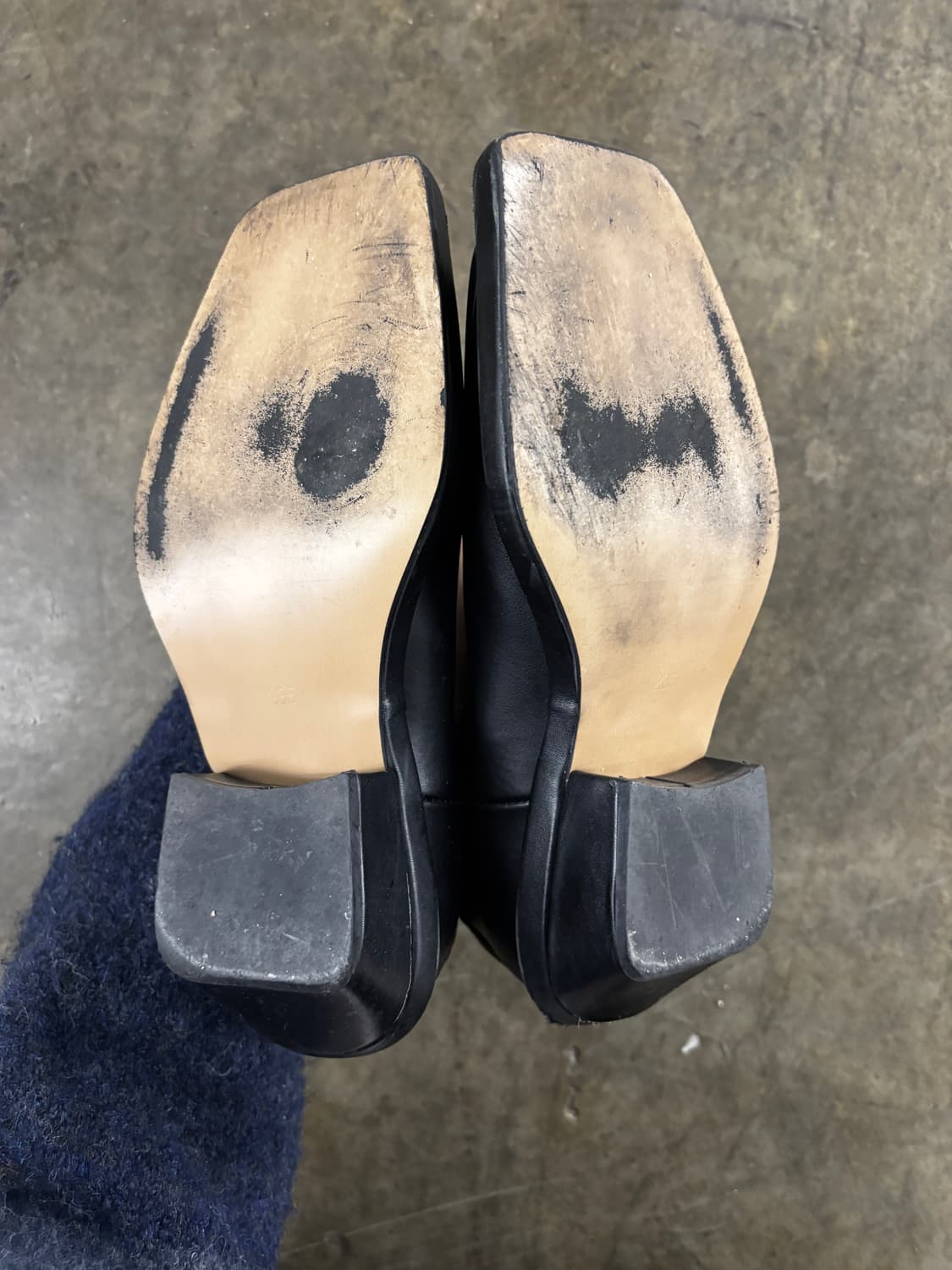 블랙 레더 첼시 부츠 235 상품이미지6