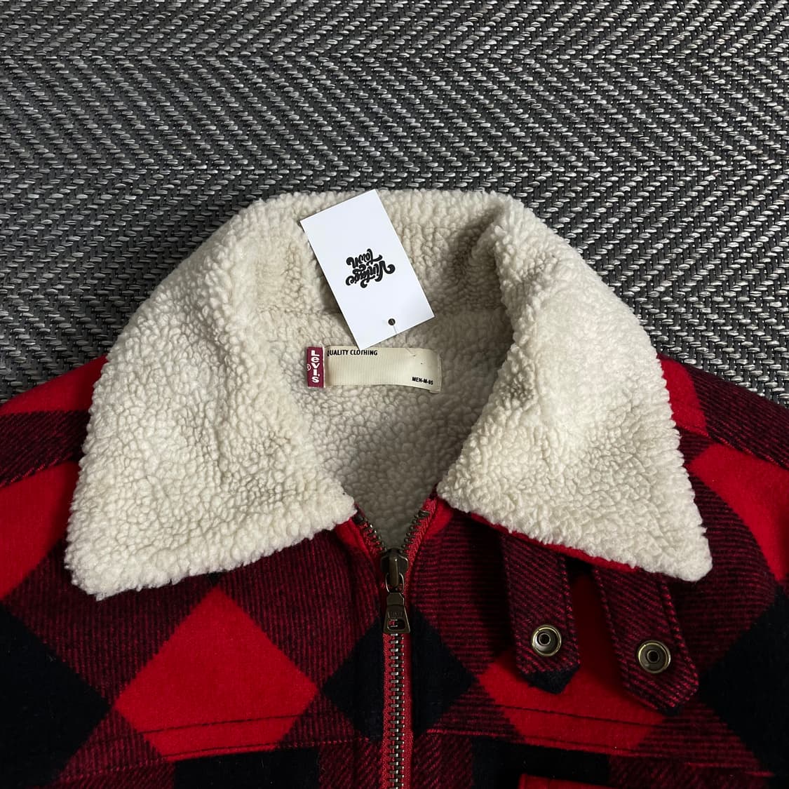 리바이스 타탄체크 쉐르파 트러커 자켓o 3106 상품이미지4