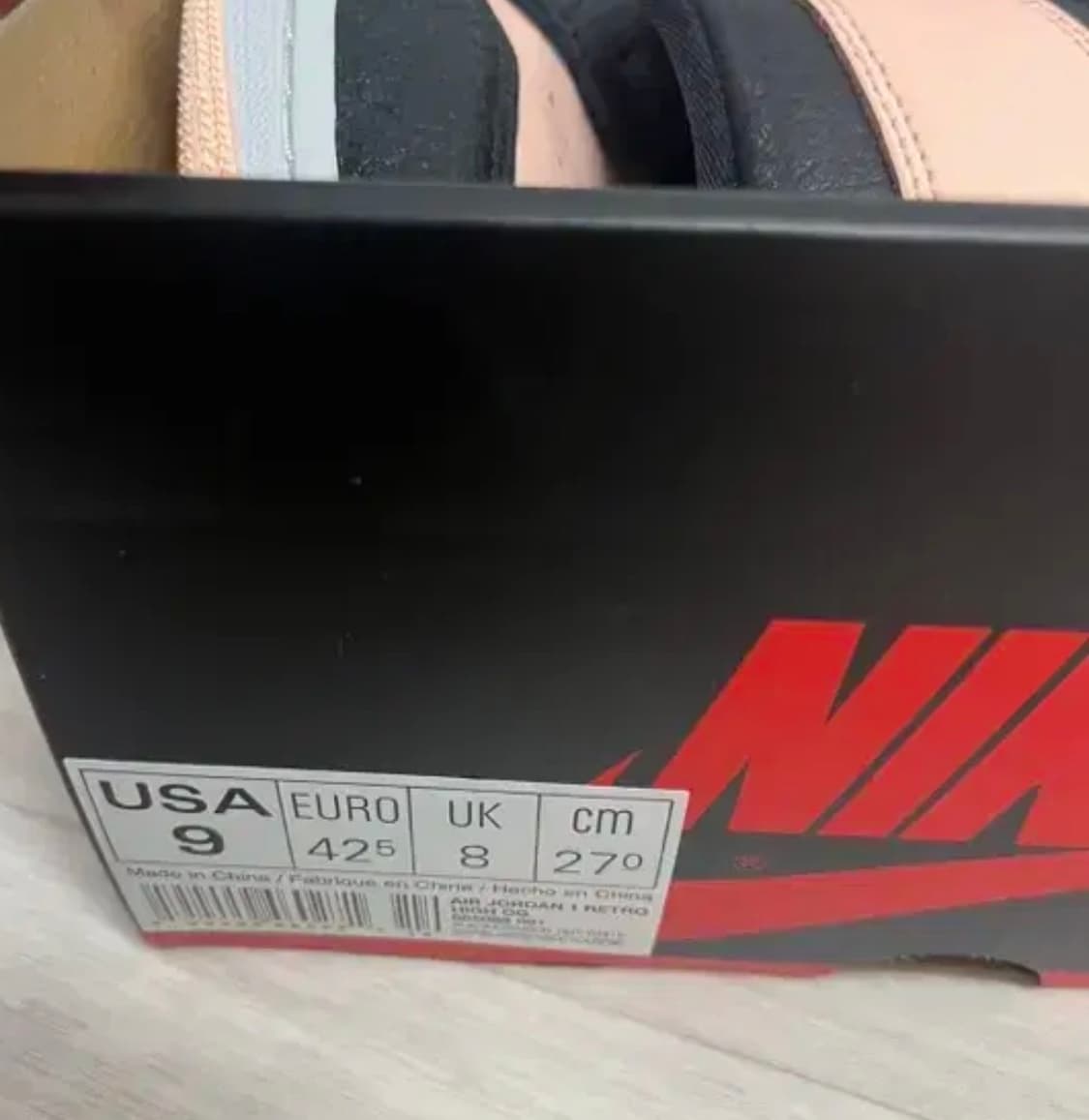 조던1 크림슨 틴트 270 솔닷케어 완료 상품이미지5