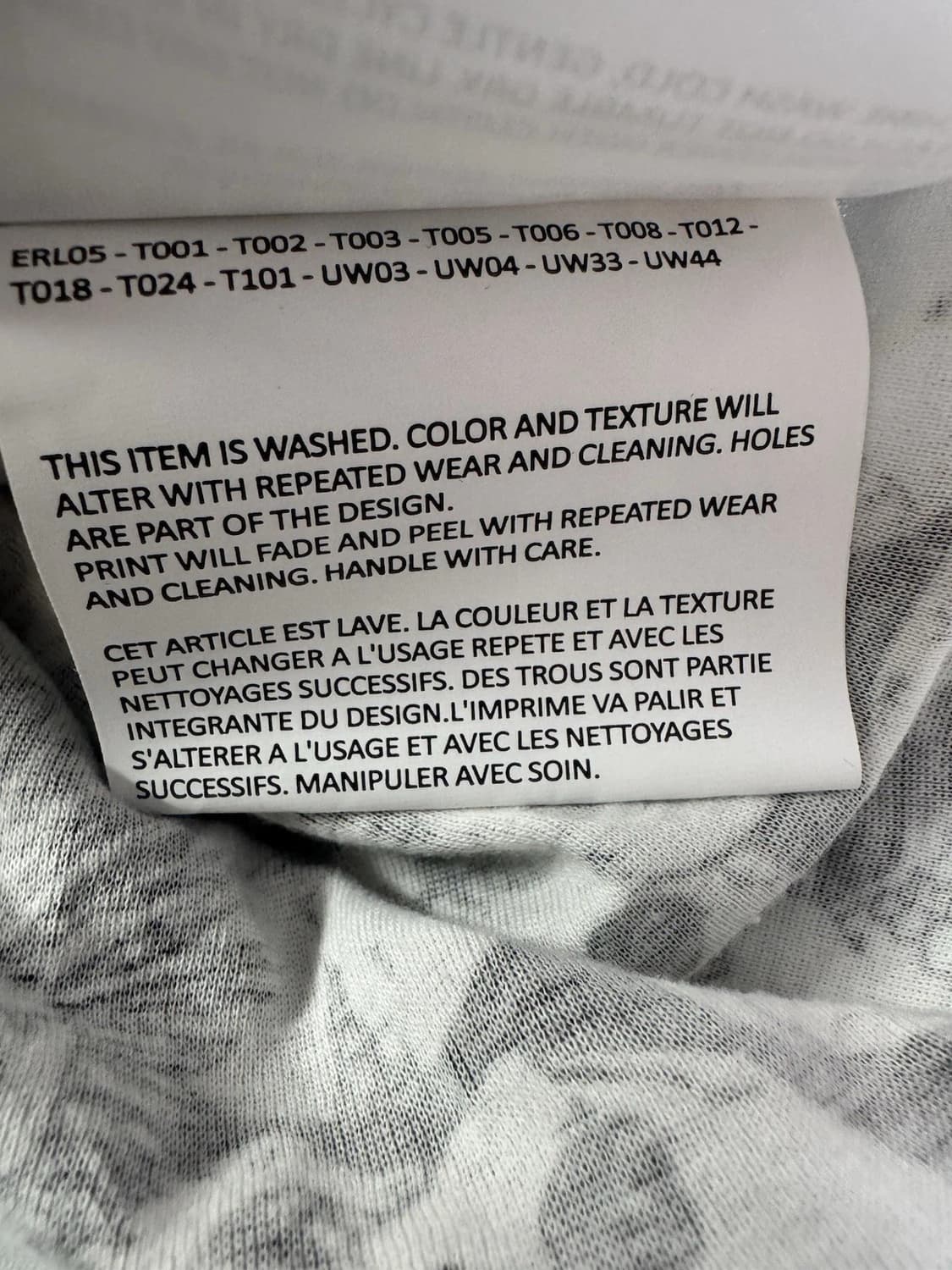 ERL 이알엘 스컬 롱슬리브 티셔츠 블랙 상품이미지6