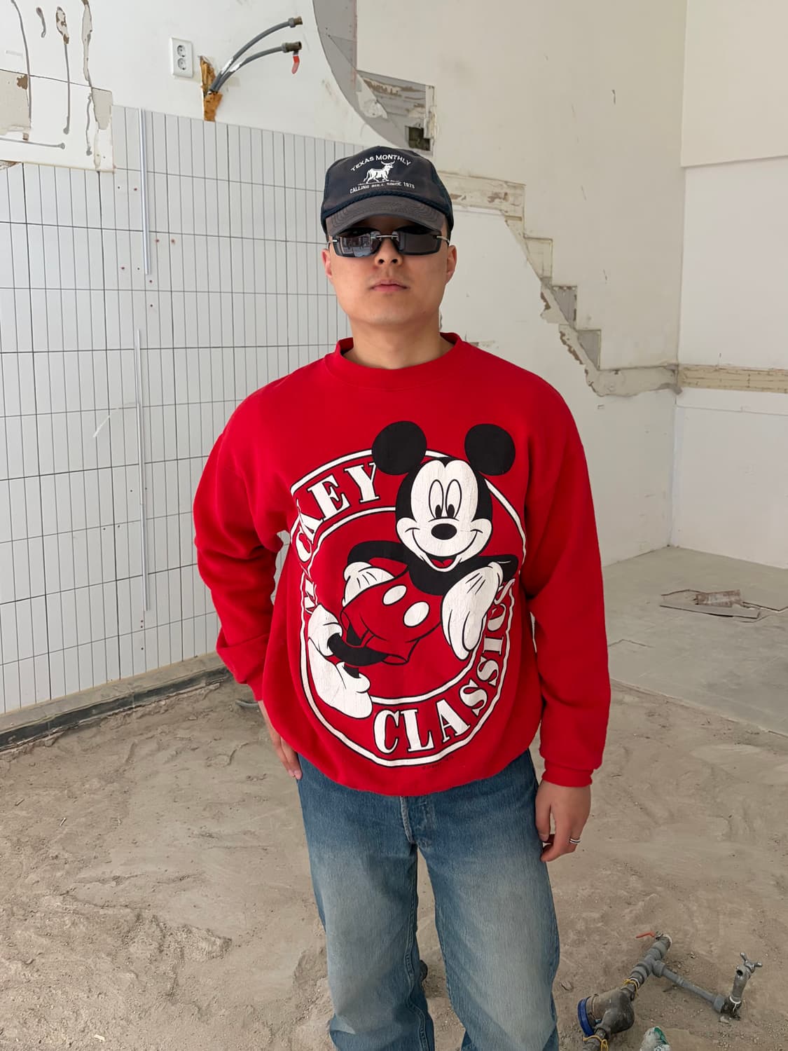 90’s Disney Mickey classic print sweat 상품이미지1