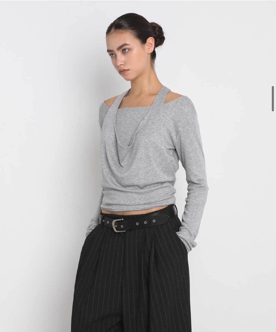 샌드릭 홀터넥 롱슬리브 상품이미지2