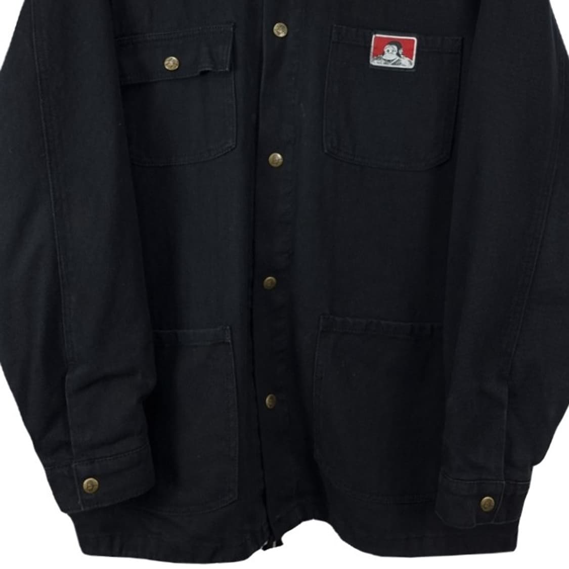 [벤데이비스] 로고 패치 커버올 워크 초어 자켓 블랙 M19642 상품이미지5