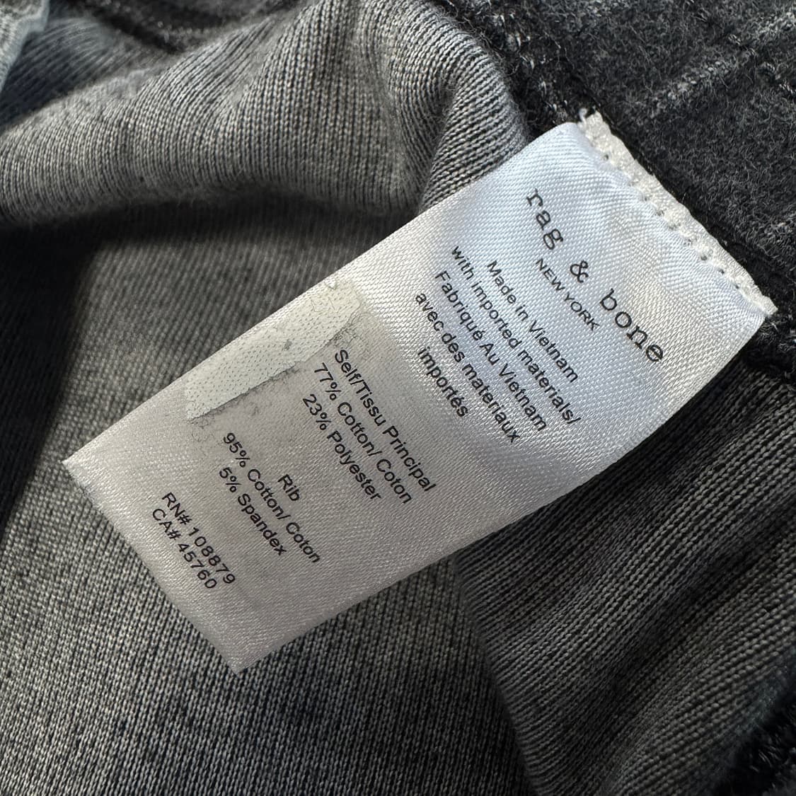 랙앤본 벨벳 밴딩 조거 팬츠 상품이미지3