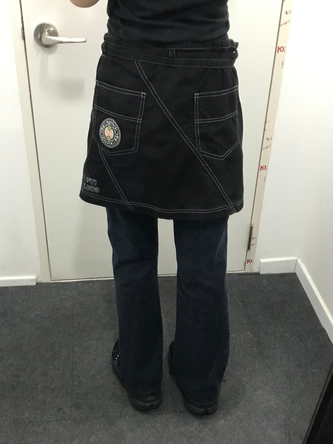 드럭스토어 패치 랩스커트  치마 상품이미지2