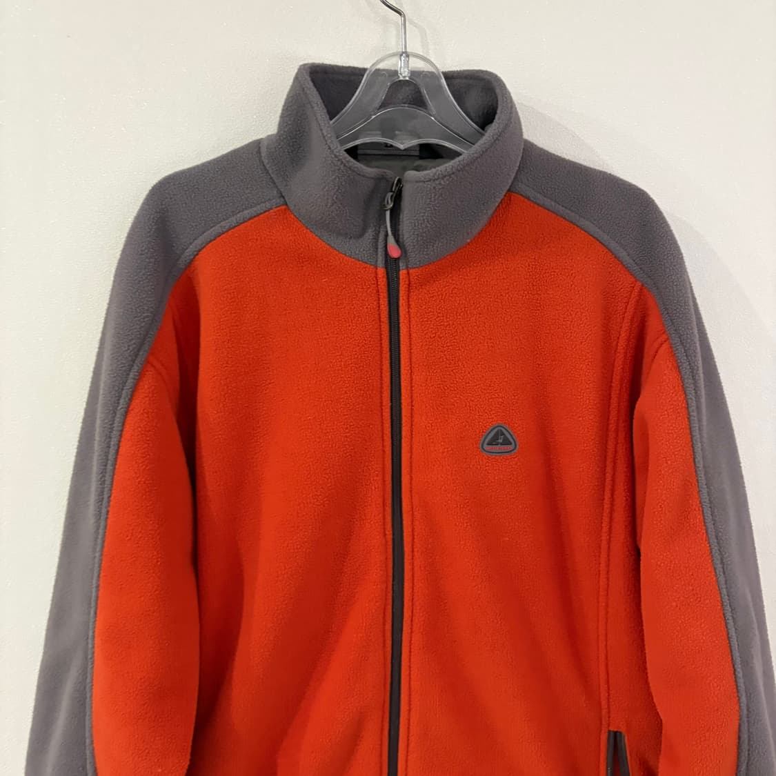 코오롱 플리스 자켓 105 오렌지/회색 상품이미지2
