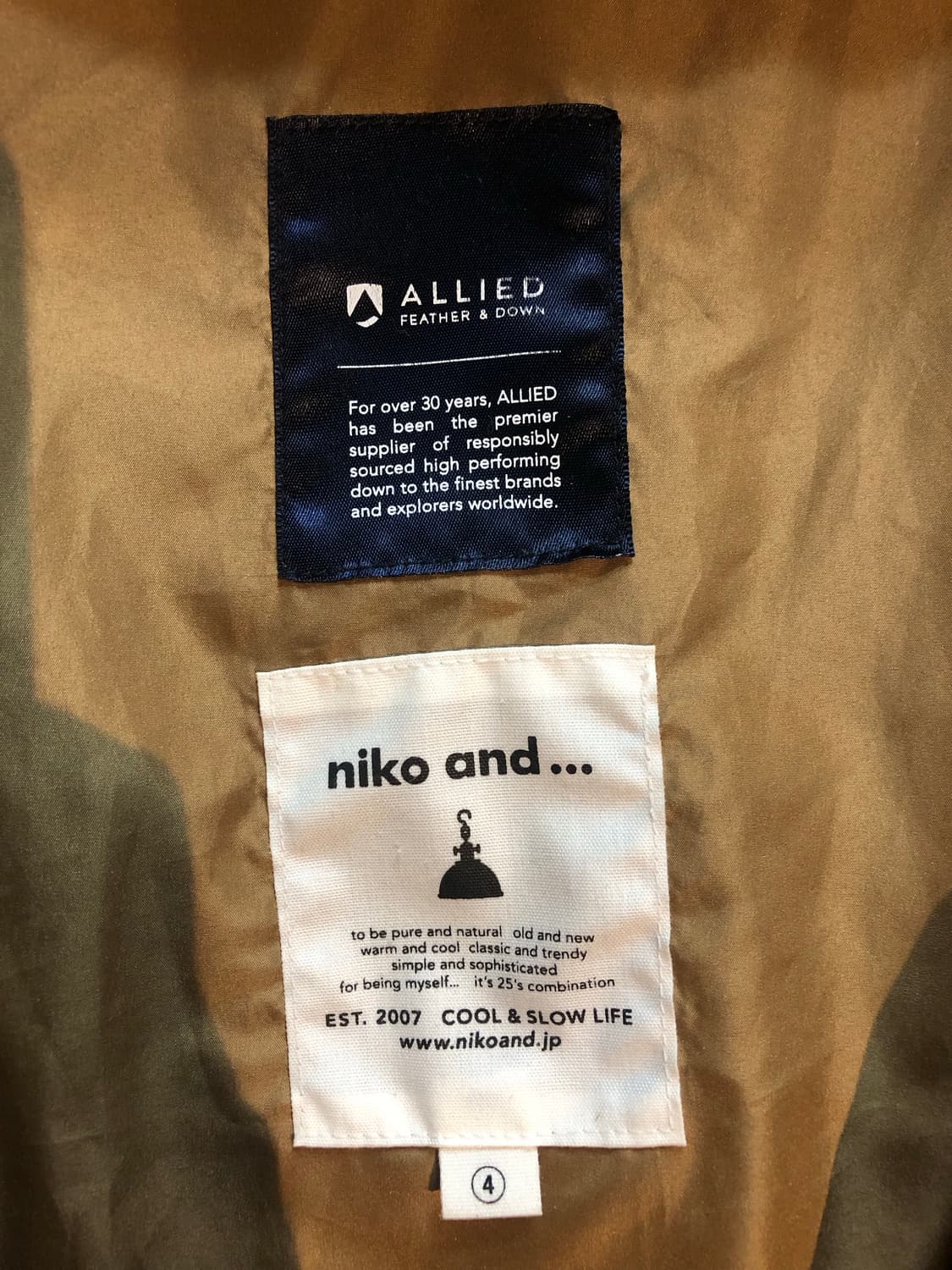 niko and.. allied+feather 니코앤드 다운 패딩 L 상품이미지3