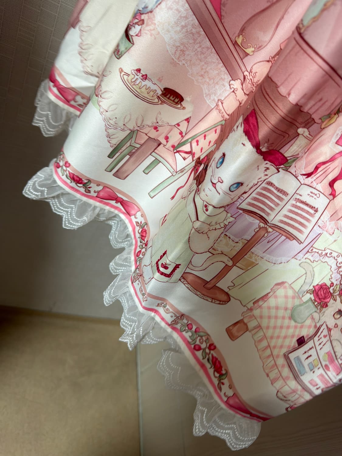 앨리스 로리타 jsk 점스카 원피스 고양이 상품이미지4