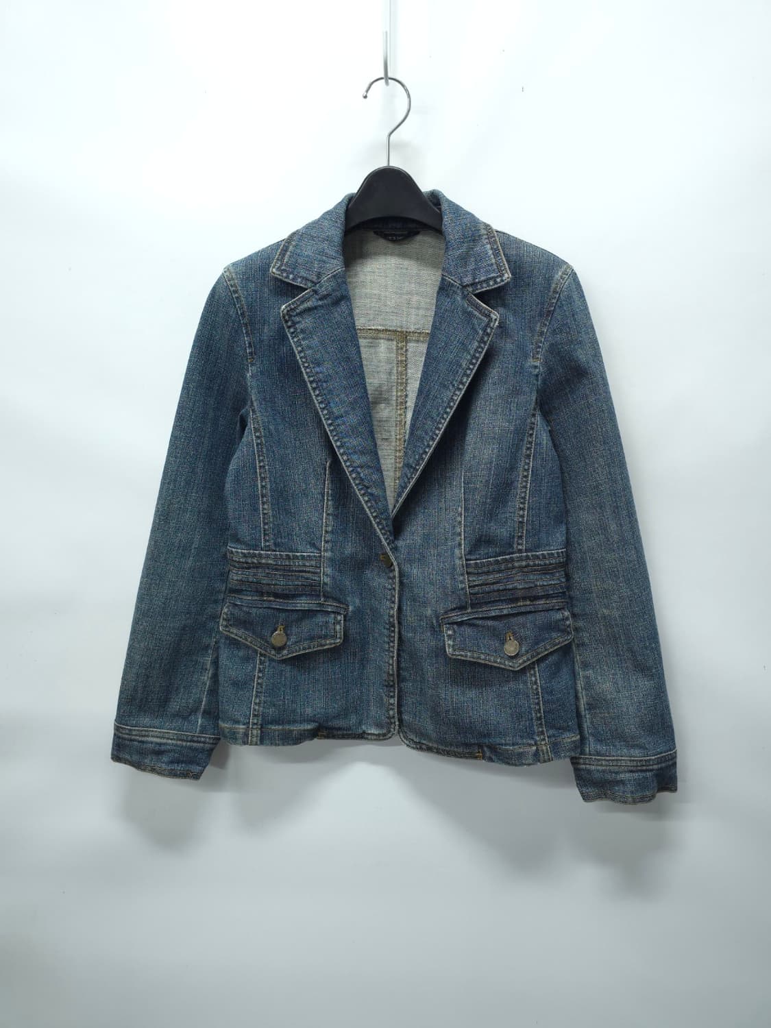 핏 예쁜 쉬즈미스 스판 데님 블레이저 레트로 자켓(55) 상품이미지1