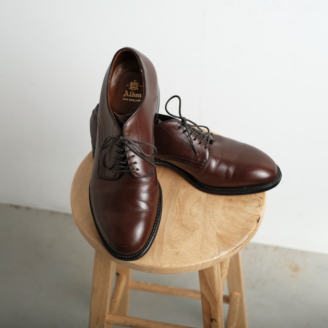 알든 N9402 8.5D 브라운 카프 모디파이드 라스트 더비슈즈 상품이미지7