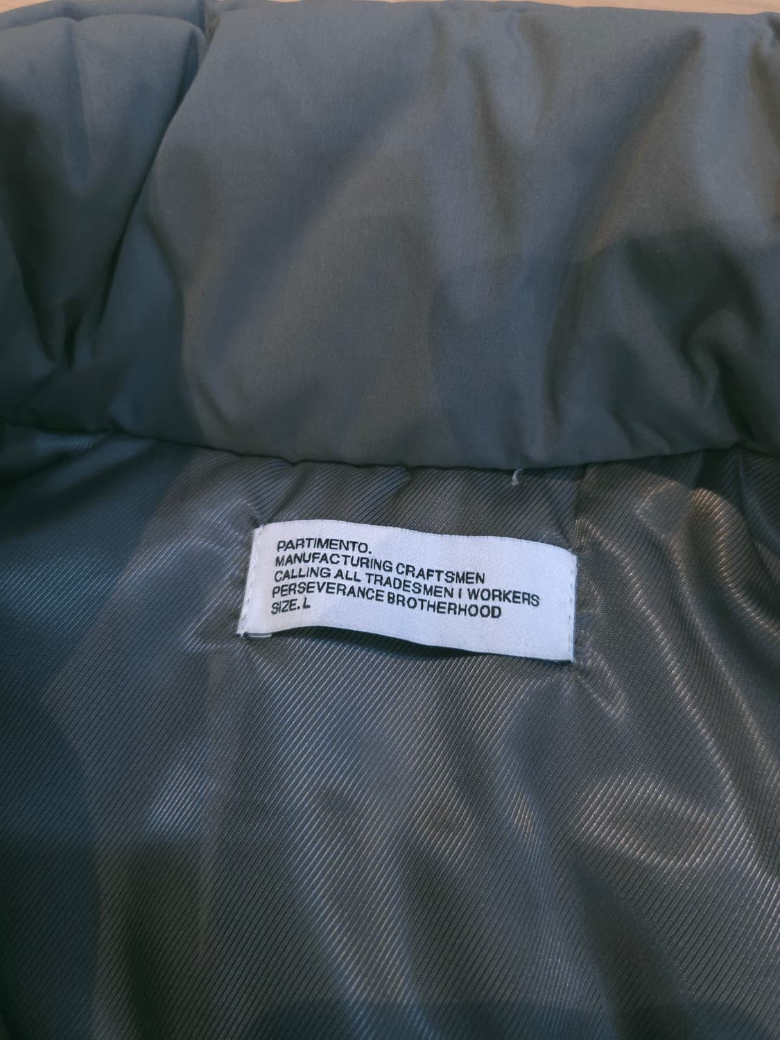 파르티멘토 3M 신슐레이트 푸퍼 패딩 자켓 그레이쉬 블루 상품이미지4