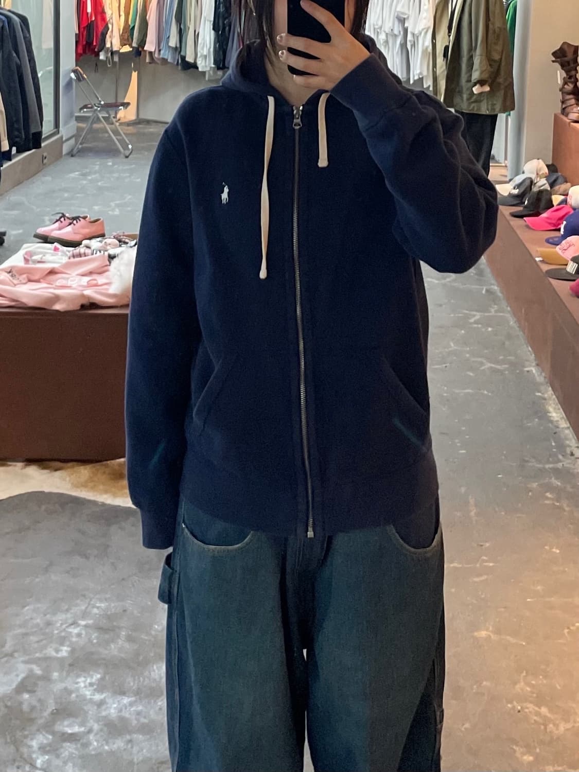 폴로랄프로렌 화이트포니 네이비 후드집업 H1850 상품이미지1