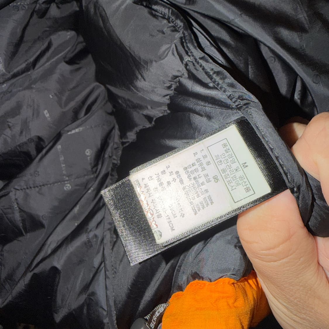 노스페이스 히말라야 800필 다운 오렌지 M(95정도) 상품이미지8