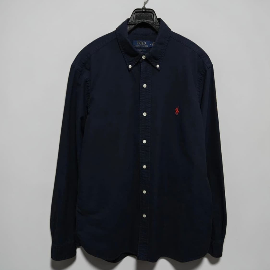 Polo 폴로 랄프로렌 가먼트다잉 셔츠 네이비 클래식핏M 상품이미지1