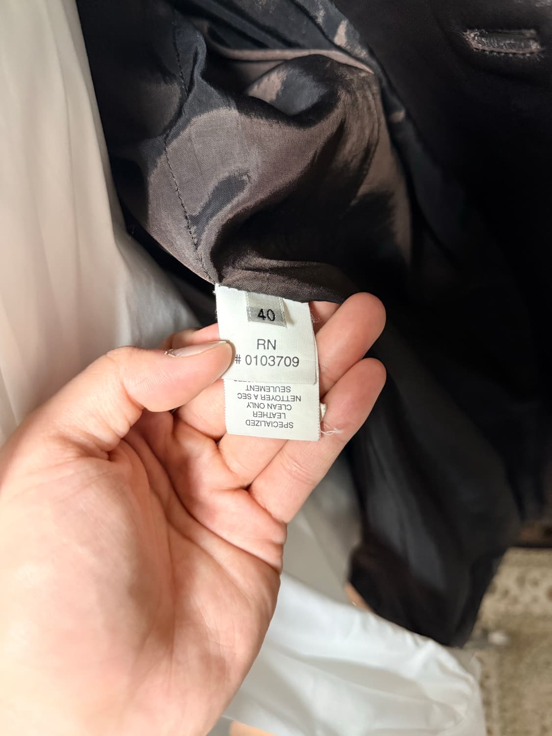 아르마니 꼴레지오니 레더자켓 40사이즈 상품이미지6