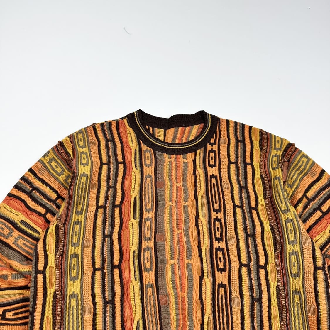 VTG 빈티지 레트로 패턴 케이블 니트 (S) 상품이미지1