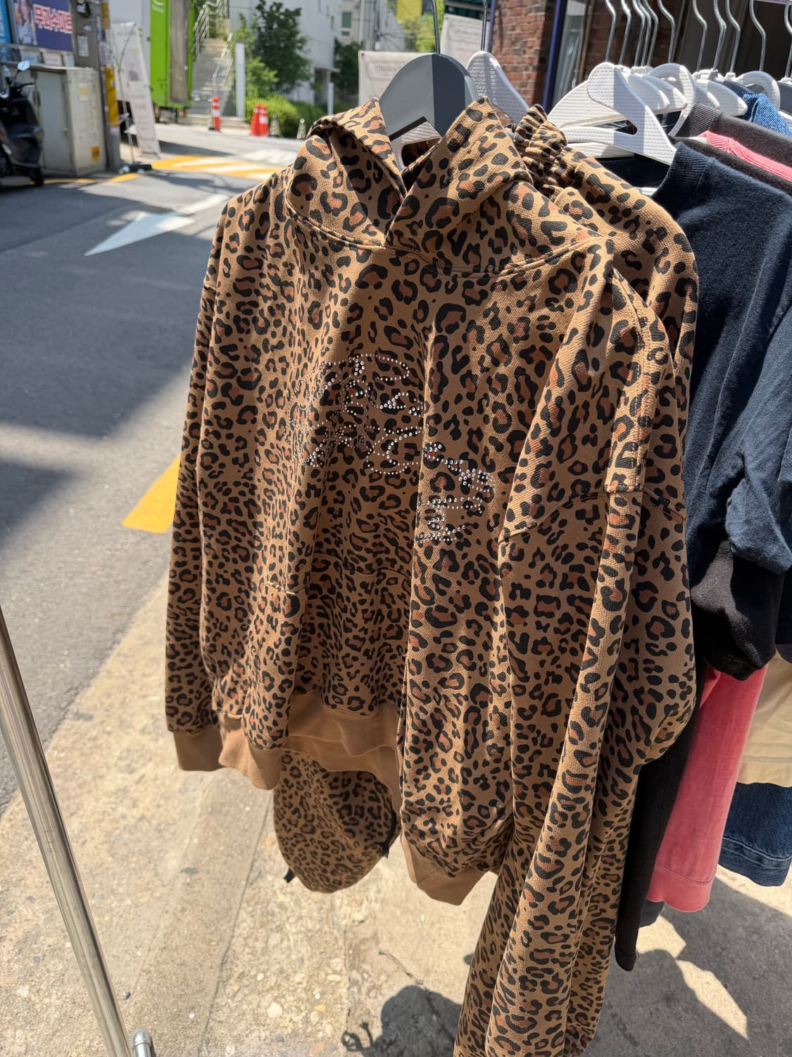 호피 후드,바지 세트 상품이미지1