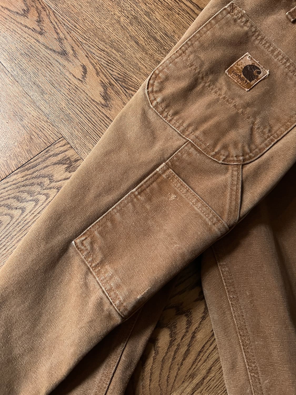 [36]칼하트 USA Made 빈티지 워싱 브라운 싱글니 카펜터 워크팬츠 상품이미지6