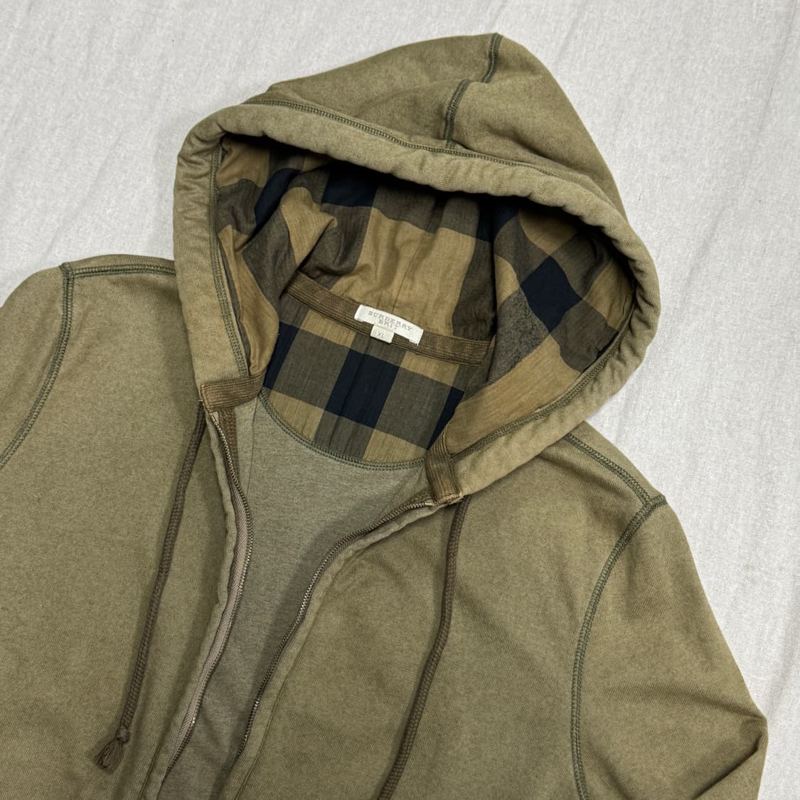 버버리 스티치 암패치 후드집업 XL 상품이미지2