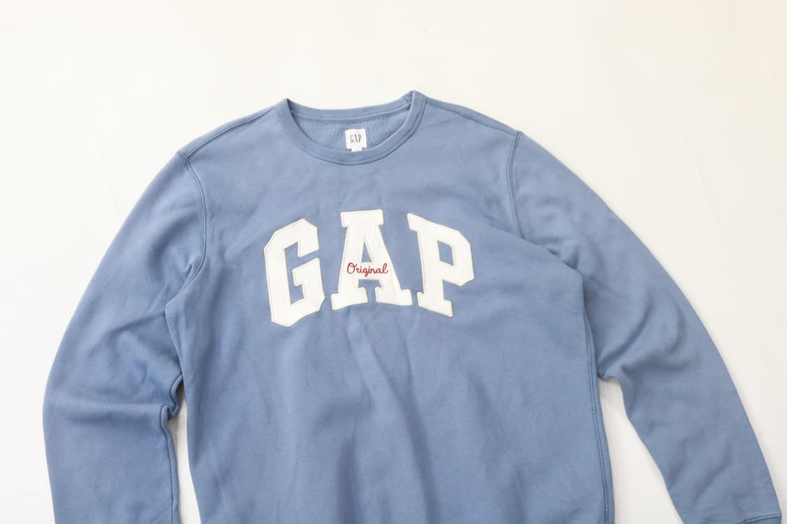 GAP 갭 빈티지 빅로고 아플리케 스카이블루 맨투맨 (M) 상품이미지4