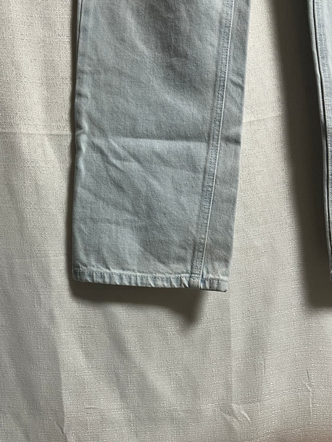 토피 와이드 연청 데님팬츠 M 상품이미지2