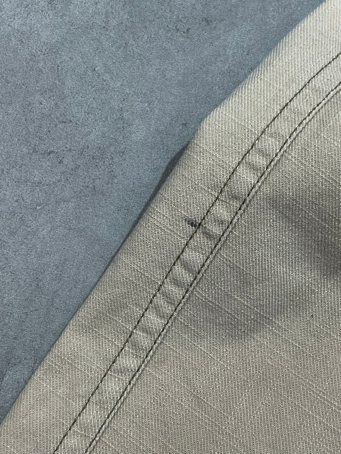 Drug store 박쥐 돼지 자수 베이지 코튼 와이드  팬츠 상품이미지9