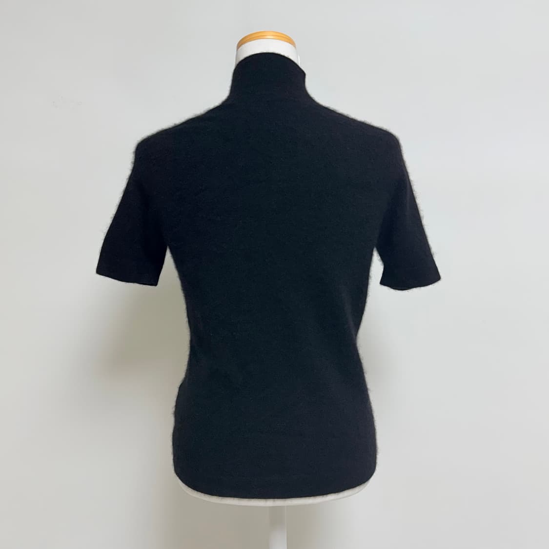 [캐시미어 100%] 블랙 반팔 하프넥 니트 M 상품이미지3