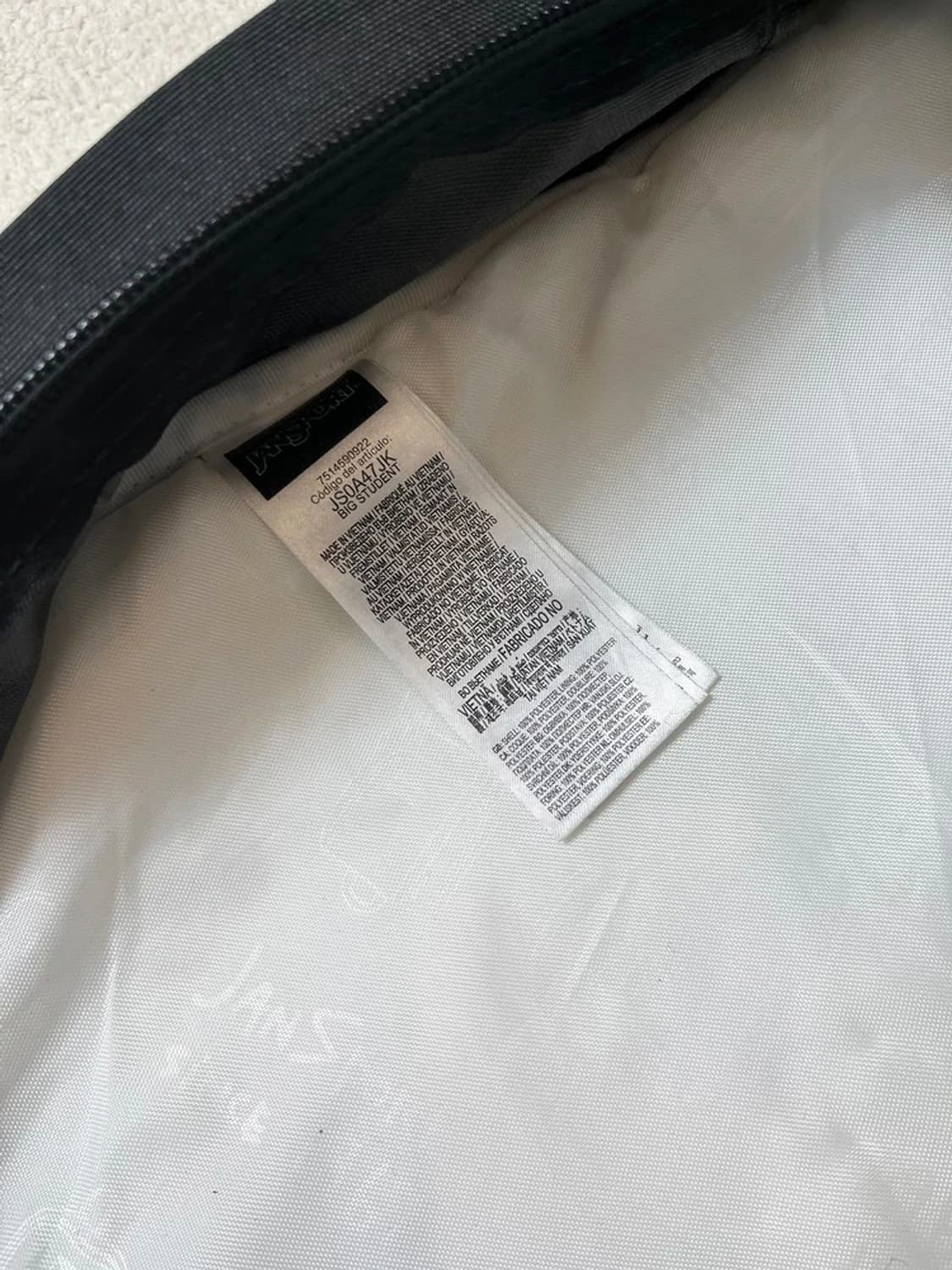 잔스포츠 빅스튜던트 로고 백팩 Q1249 상품이미지10