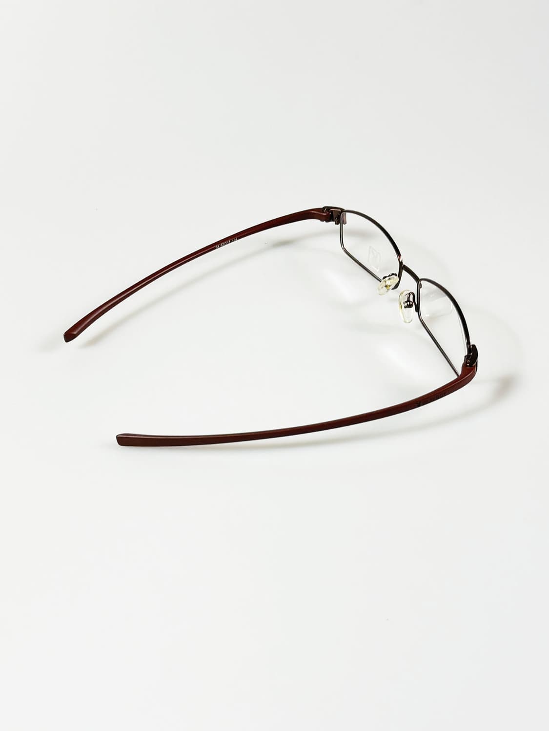 90s PLAYBOY 브라운 슬림 스퀘어 빈티지 안경 상품이미지5
