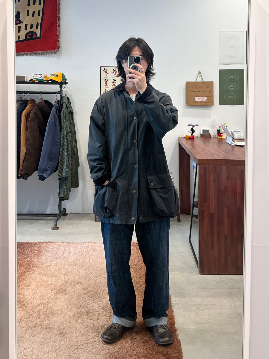 90s Polo ralph lauren 폴로 랄프로렌 왁스코튼 헌팅 자켓 상품이미지2