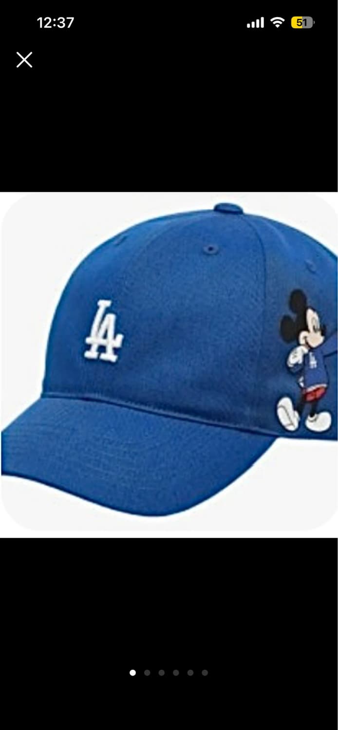 [한정판] MLB x 디즈니 콜라보 미키마우스 LA다저스 볼캡 상품이미지1