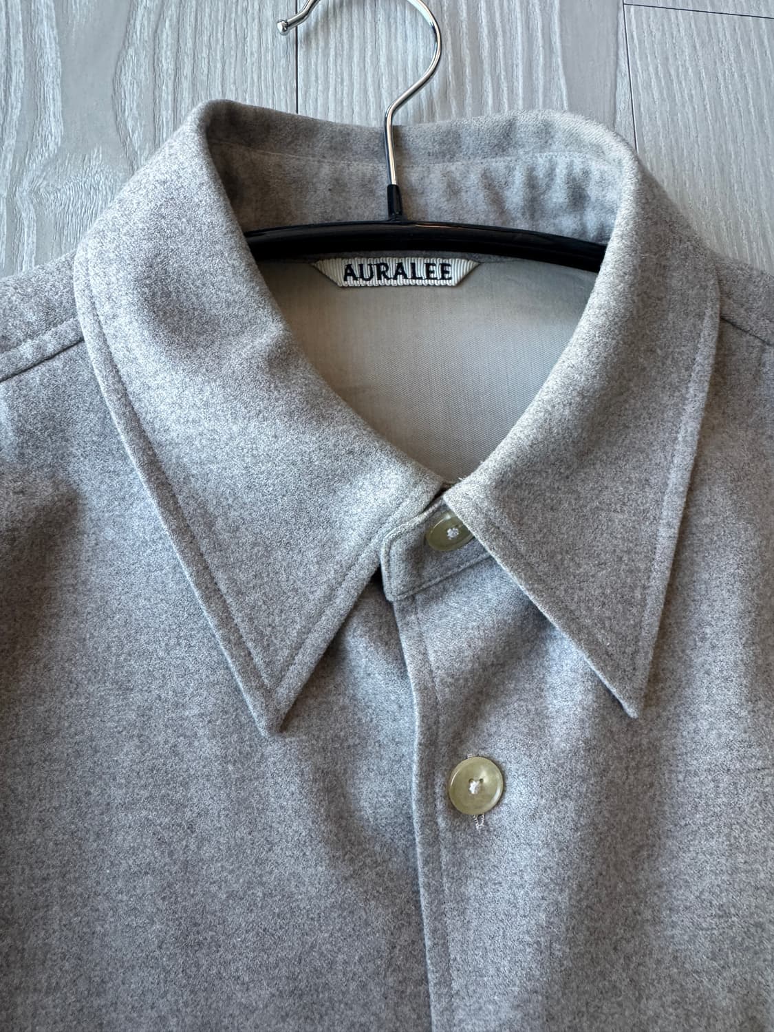 오라리 / 울 풀링 플란넬 셔츠 / 3 상품이미지2